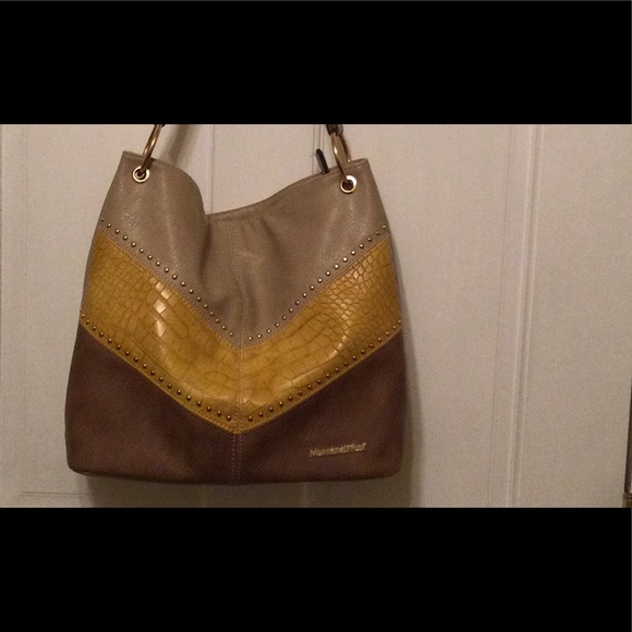 Montana West tote bag,tan yellow and brown - Picture 2 of 4